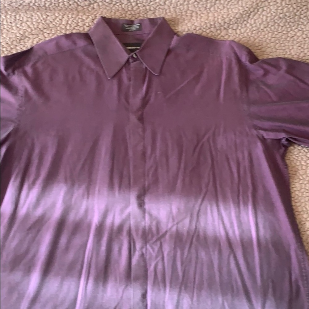 Liz Claiborne Dark Purple long sleeve shirt large
